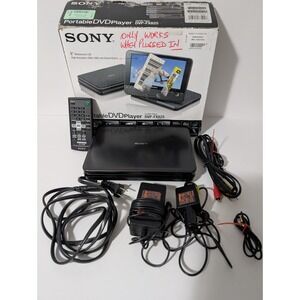 Sony Swivel 8" Portable DVD Player DVP-FX825 all cords, remote and original box